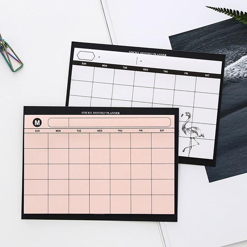 

2pcs weekly Plan Book, Multicolor