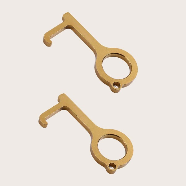 

2pcs Multifunction Contactless Door Opener, Khaki