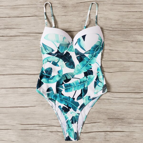 

Plus Tropical One Piece Swimsuit, Multicolor