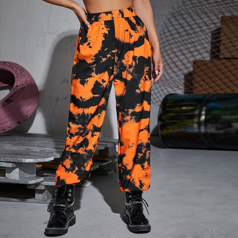 

Elastic Waist Tie Dye Sweatpants, Multicolor