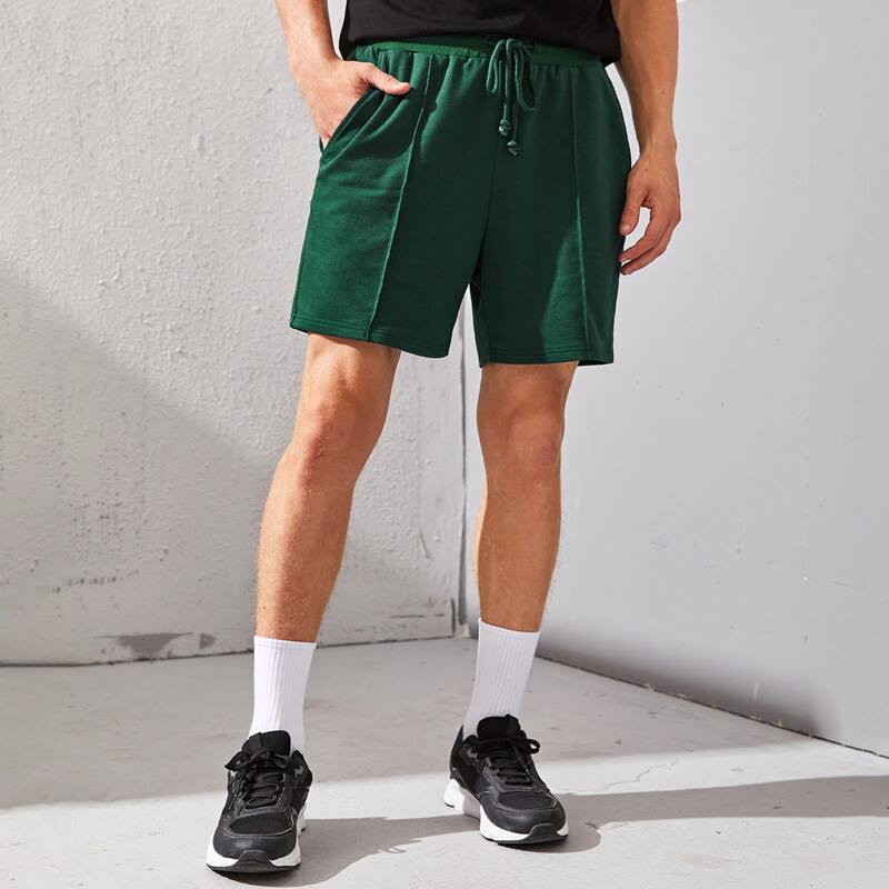 

Guys Seam Front Pocket Detail Shorts, Green