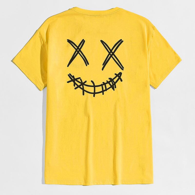 

Guys Cartoon Graphic Tee, Yellow