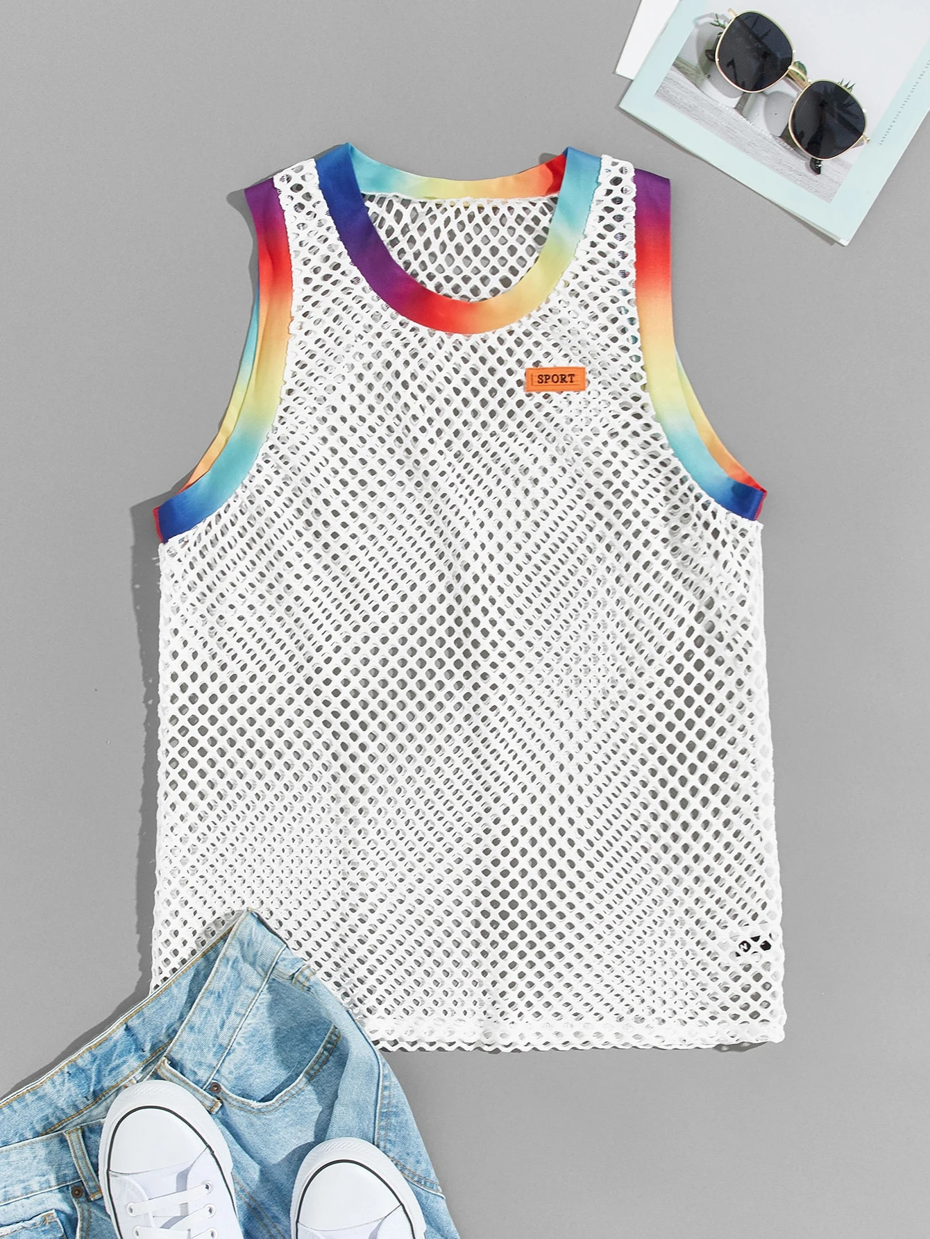 Essentials Regular-fit Ringer Tank Top Hombre