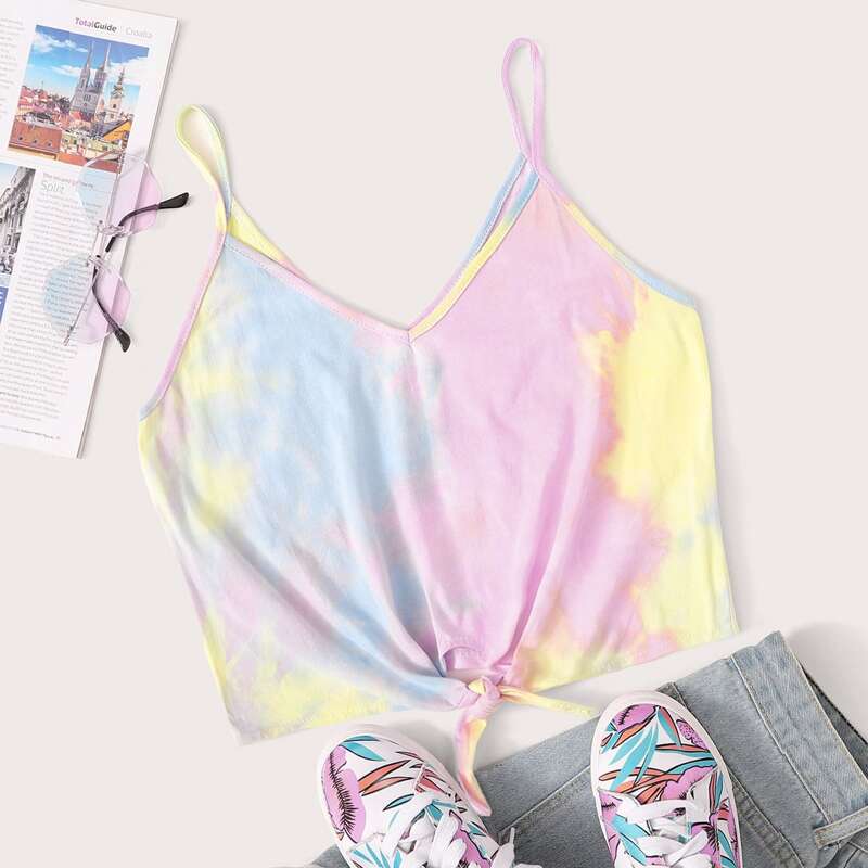 

Tie Dye Knot Cami, Multicolor