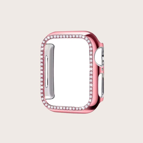 

Rhinestone Decor Apple Watch Case, Pink