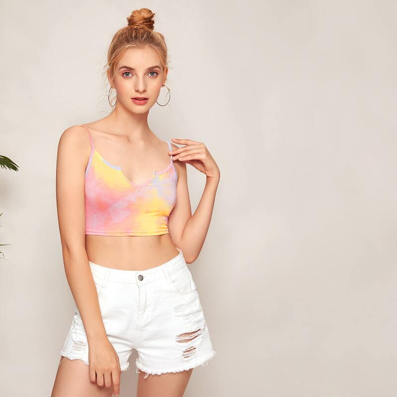 

Tie Dye Crop Top, Multicolor
