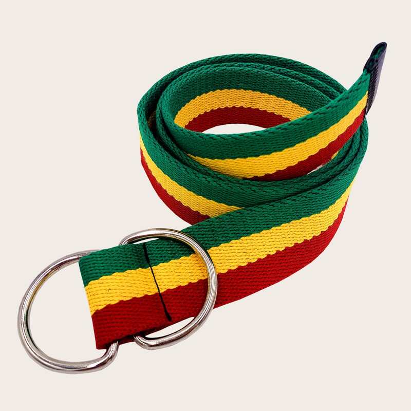 

Guys Striped Pattern Belt, Multicolor