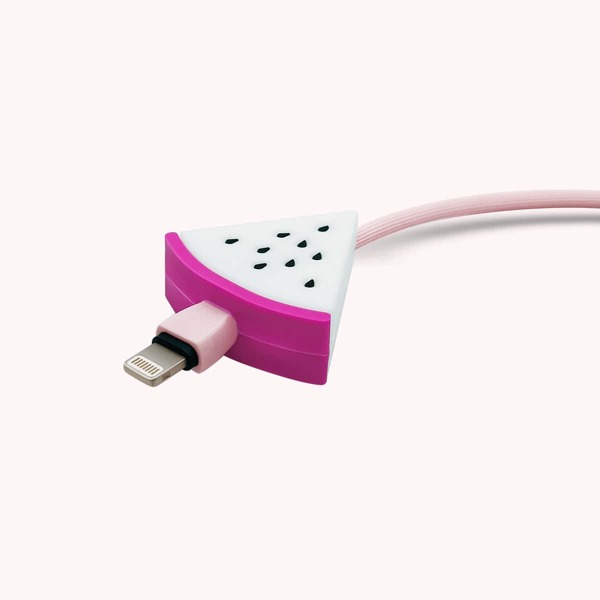 

Cartoon Fruit Shaped Phone Cable Protector Cover, White