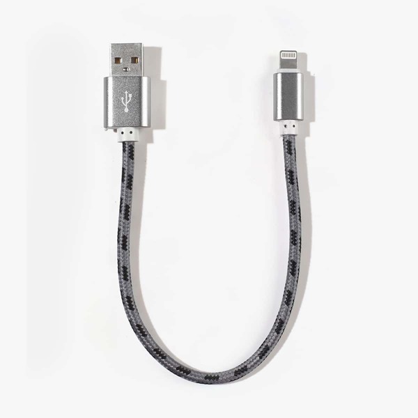 

Braided USB iPhone Cable Data, Grey