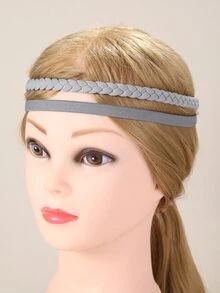 6 piezas set diadema trenzada - Multicolor - Ver 4