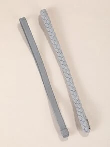 6 piezas set diadema trenzada - Multicolor - Ver 6