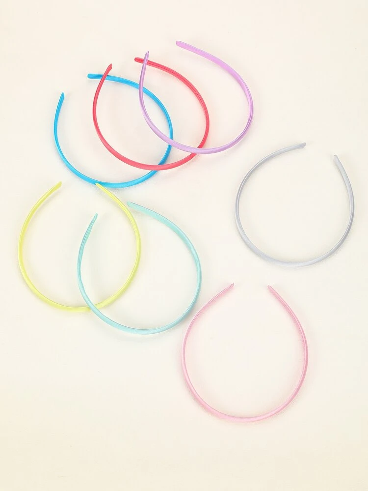 10pcs/28pcs 1cm Fashionable Versatile Grosgrain Headband ,Hair Hoop Hairband For Women Hair Accessories Head Accessories
