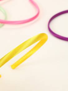 10pcs/28pcs 1cm Fashionable Versatile Grosgrain Headband ,Hair Hoop Hairband For Women Hair Accessories Head Accessories - Multicolor - View 4