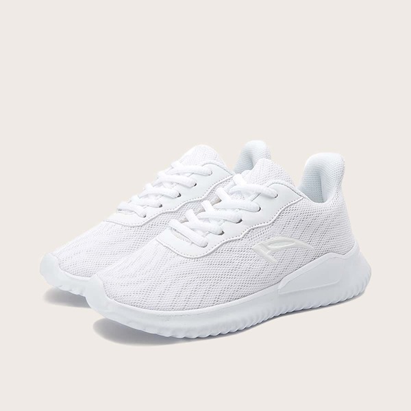 

Boys Lace-up Front Sneakers, White