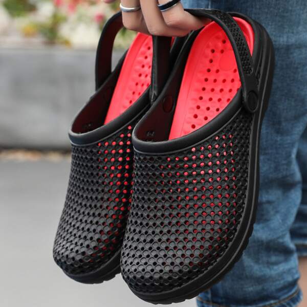 

Men Hollow Out Sandals, Black
