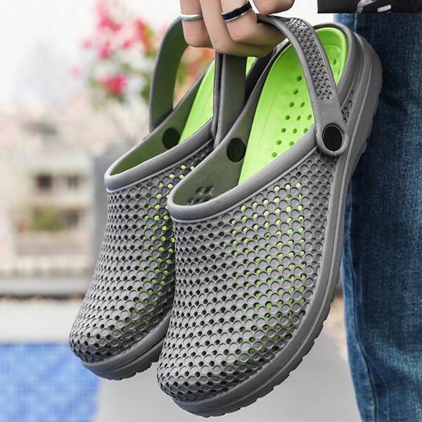 

Men Hollow Out Sandals, Grey