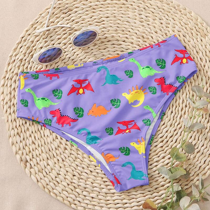 

Cartoon Dinosaur Bikini Bottom, Violet purple