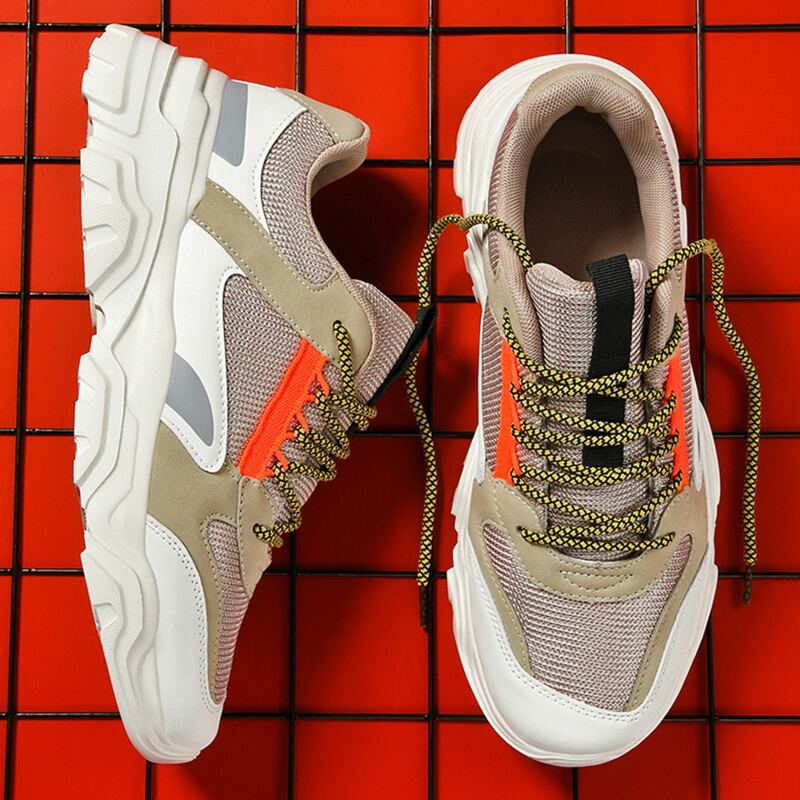 

Guys Lace-up Front Non-slip Sneakers, Khaki