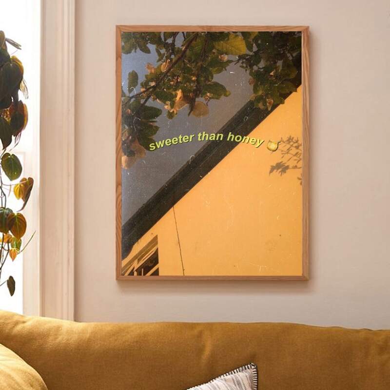 

Slogan Graphic Wall Painting Without Frame, Multicolor