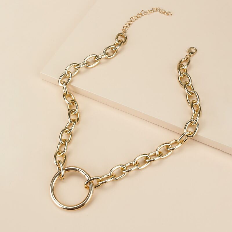 

Guys Geo Chain Necklace, Gold