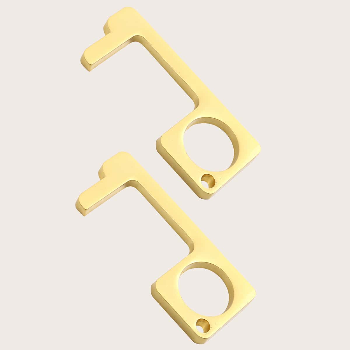 

2pcs Multifunction Contactless Door Opener, Gold