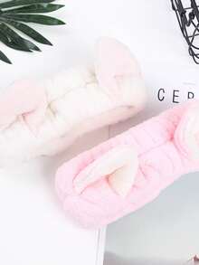 1pc Ear Detail Bath Headband - Multicolor - View 2