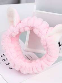 1pc Ear Detail Bath Headband - Multicolor - View 3