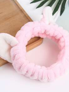 1pc Ear Detail Bath Headband - Multicolor - View 4