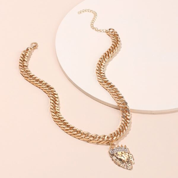 

Men Animal Charm Necklace, Gold