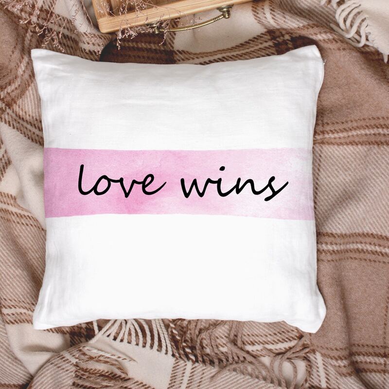 

Slogan Graphic Cushion Cover Without Filler, White