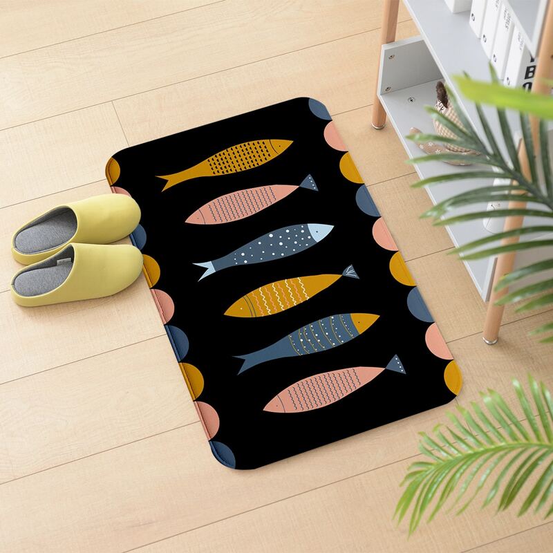 

Fish Print Carpet, Multicolor