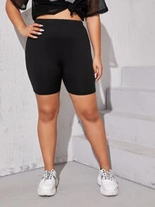 Shorts biker unicolor - grande - Negro - Ver 1