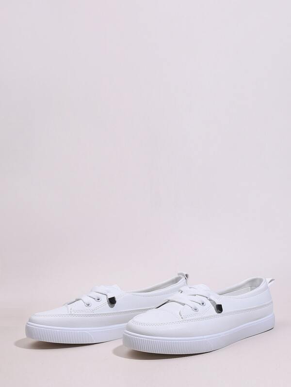 slip on lace sneakers