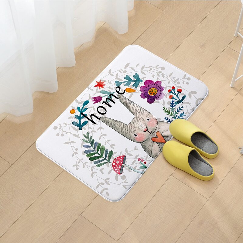 

Cartoon Graphic Carpet, White