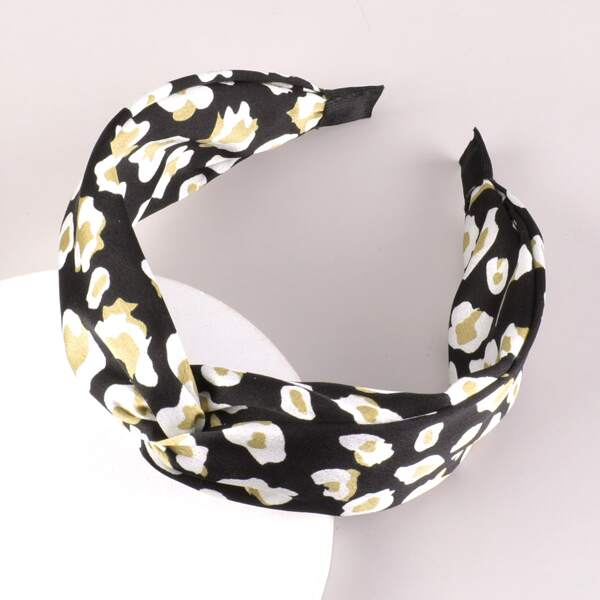 

Контрастный обруч для волос, Чёрнобелые