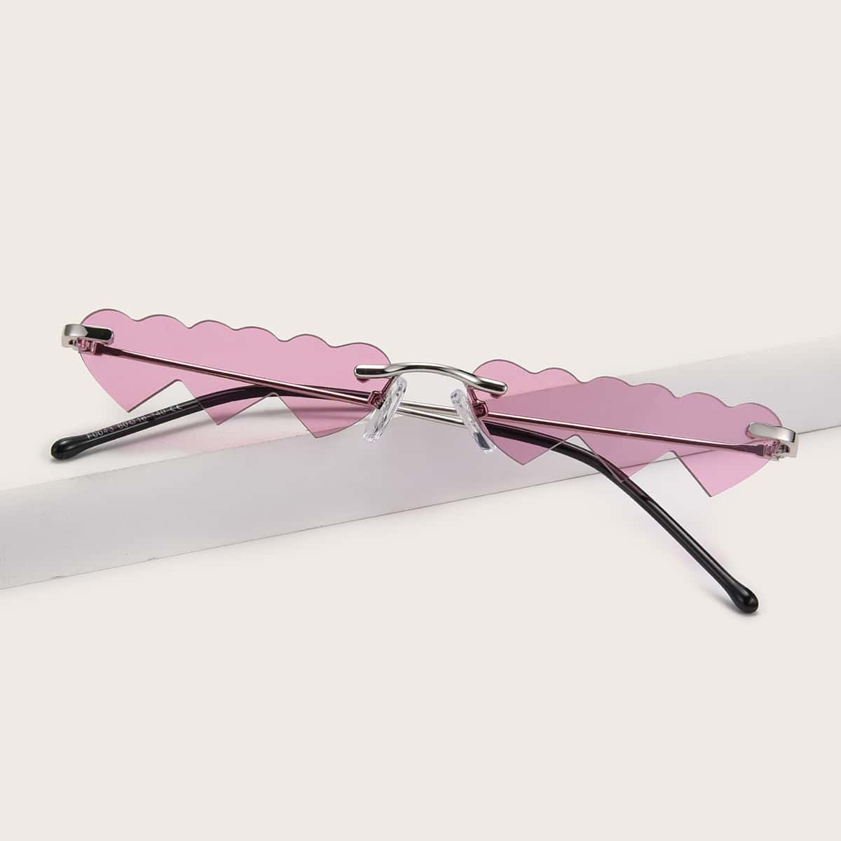 

Heart Frame Sunglasses, Purple