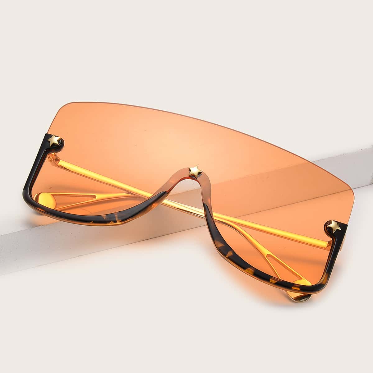 

Star Decor Flat Top Sunglasses, Orange