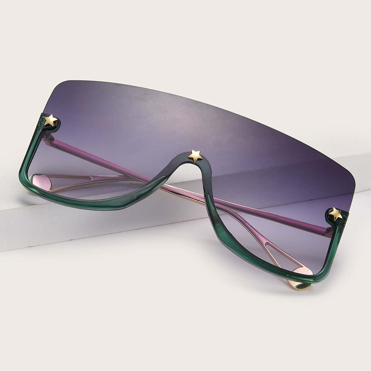 

Star Decor Flat Top Sunglasses, Purple