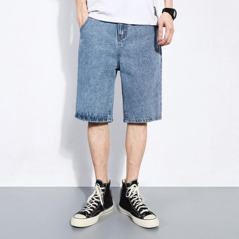 

Guys Slant Pocket Denim Shorts, Medium wash