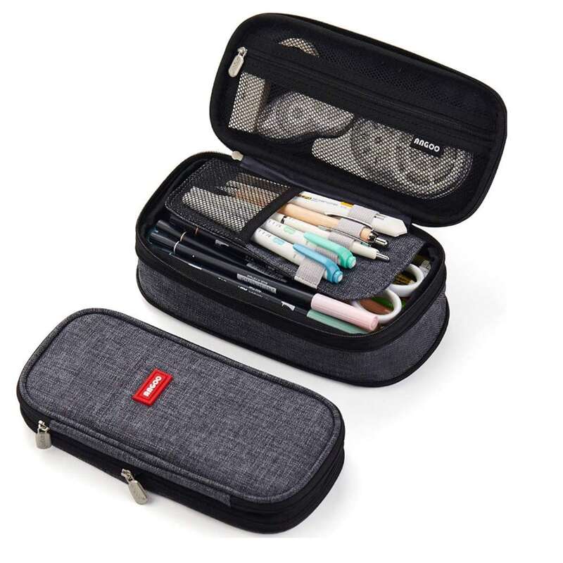 

1pc Large Pencil Bag, Blue
