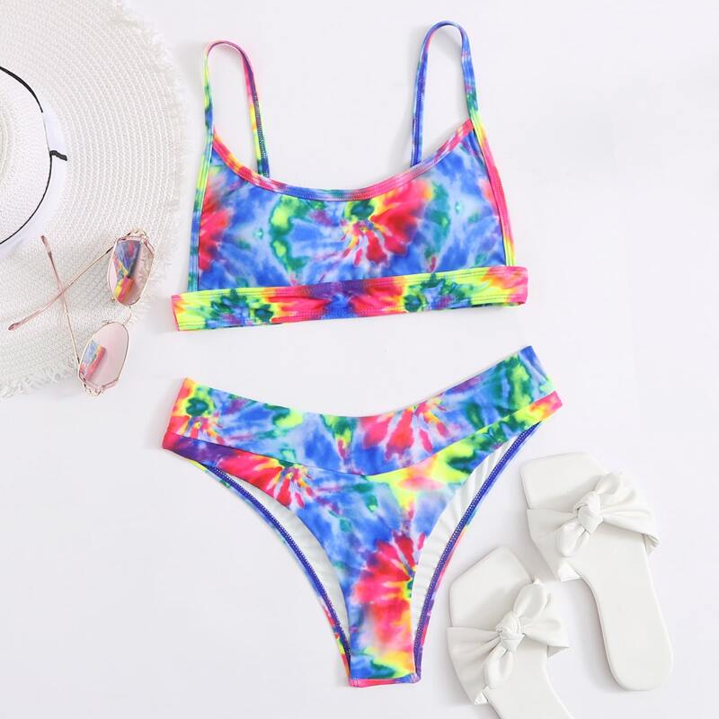 

Tie Dye Bikini Swimsuit, Multicolor