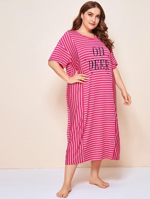striped nightdress