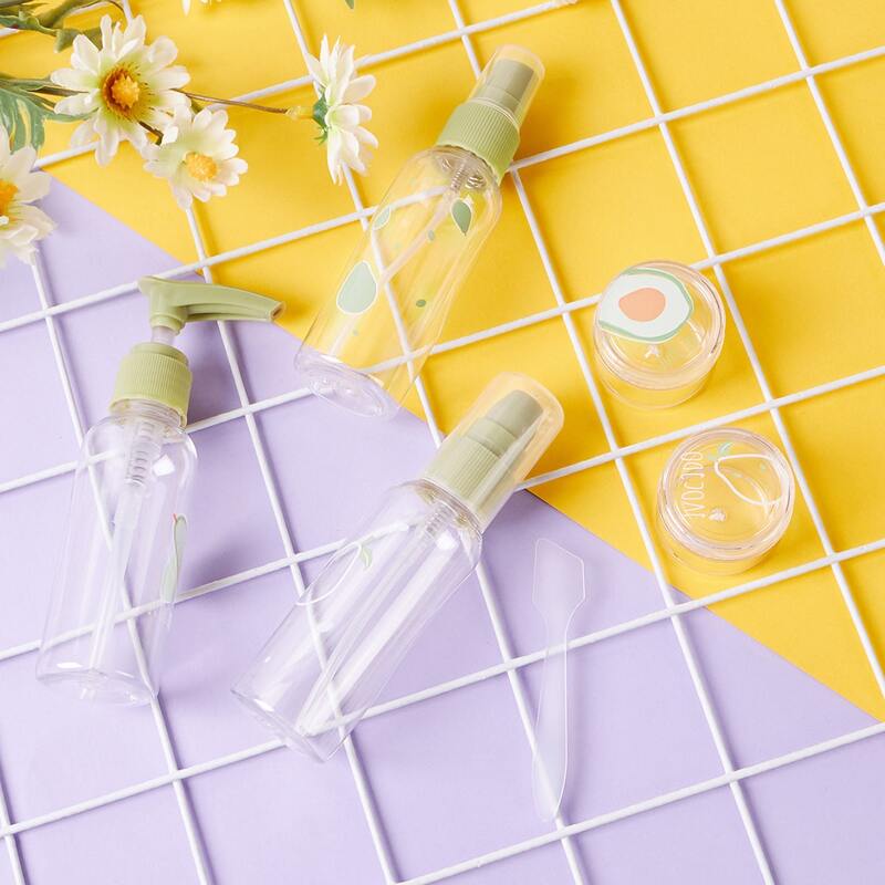 

5pcs Travel Portable Spray Bottle Set, Green