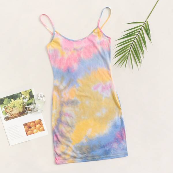 

Tie Dye Bodycon Dress, Multicolor
