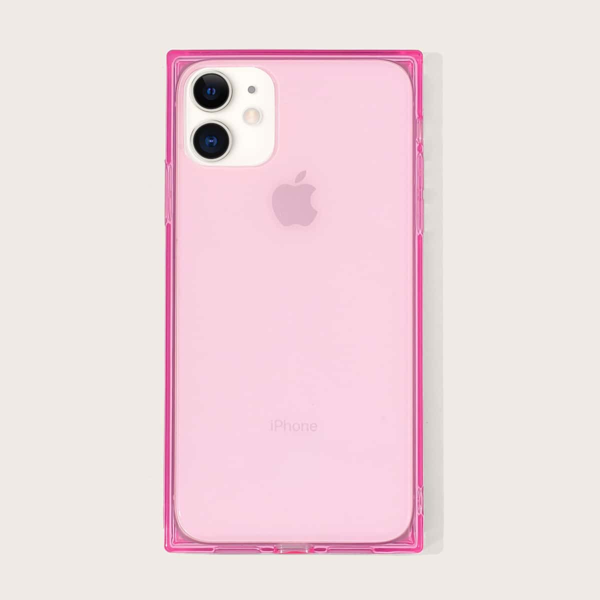 

Solid Clear iPhone Case, Pink clear