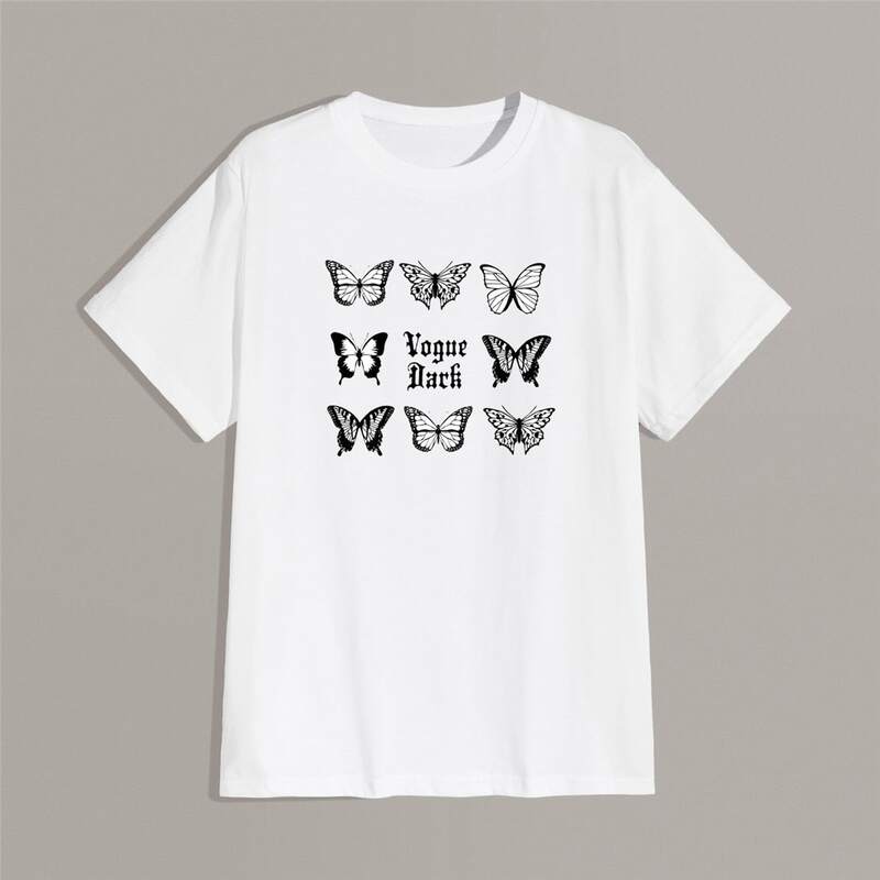 

Guys Butterfly Graphic Tee, White