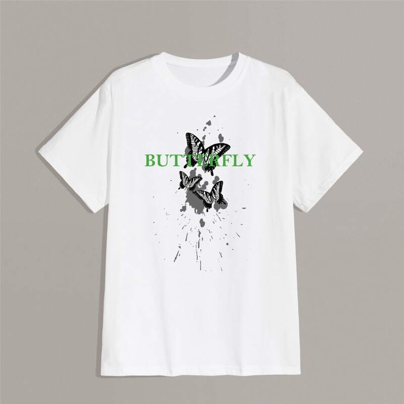 

Guys Butterfly Graphic Tee, White