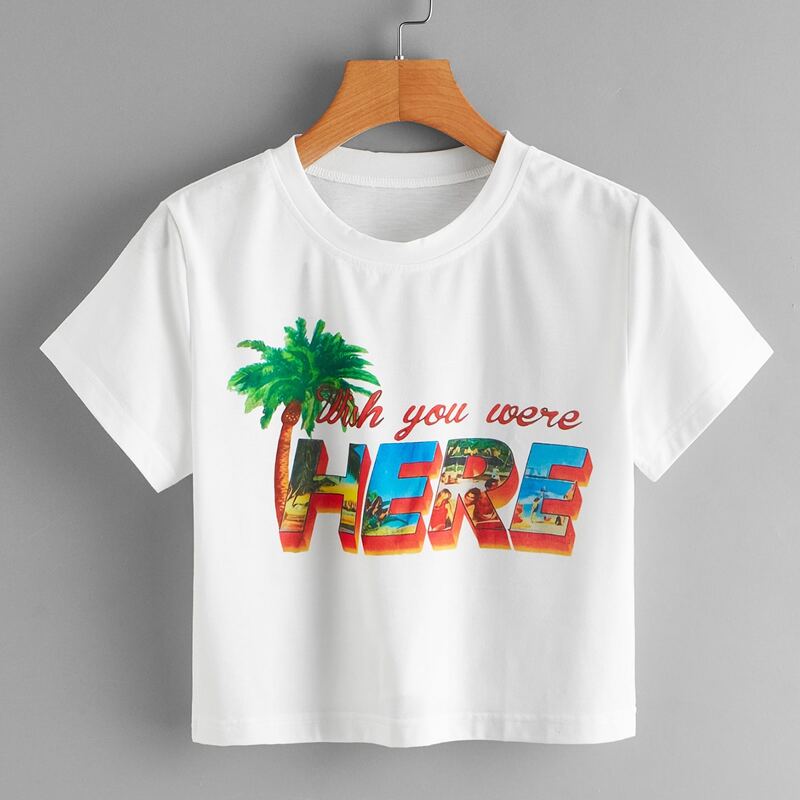 

Slogan Graphic Tee, White