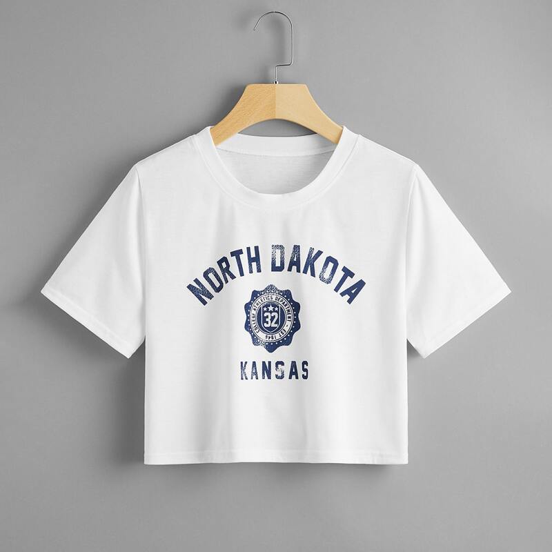 

Letter Graphic Tee, White