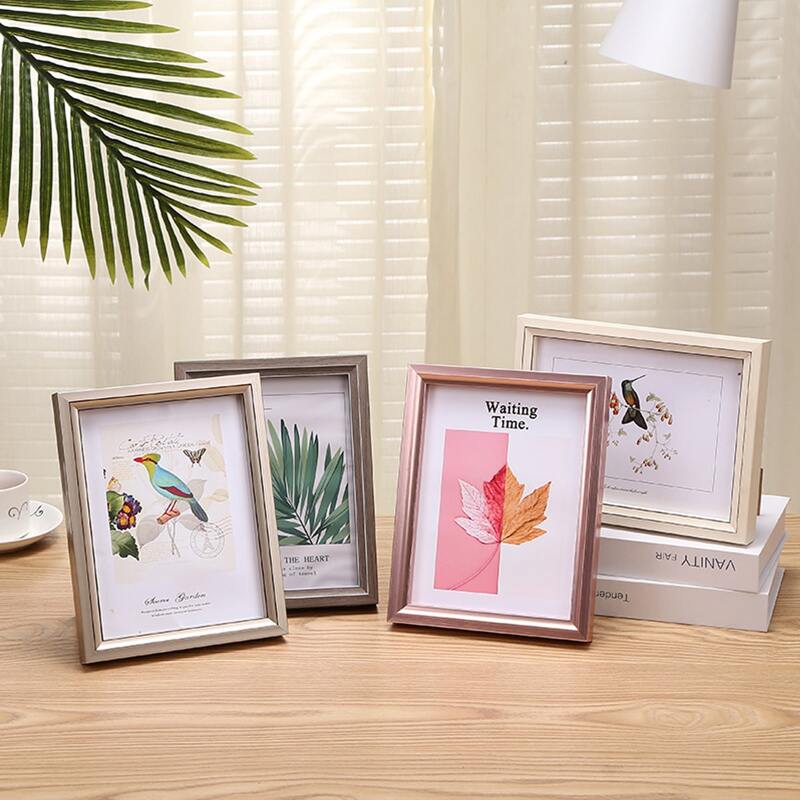 

1pc Plain Photo Frame, Multicolor